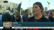 Manifestantes protestan contra la ley Estado-Nación en Israel