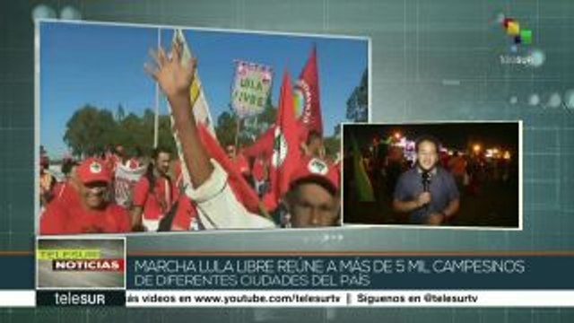teleSUR Noticias: Brasil: Marcha en apoyo a Lula