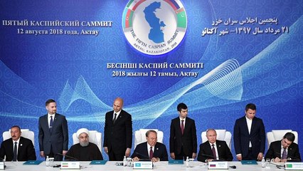 Acordo sobre estatuto jurídico do Mar Cáspio em Aktau