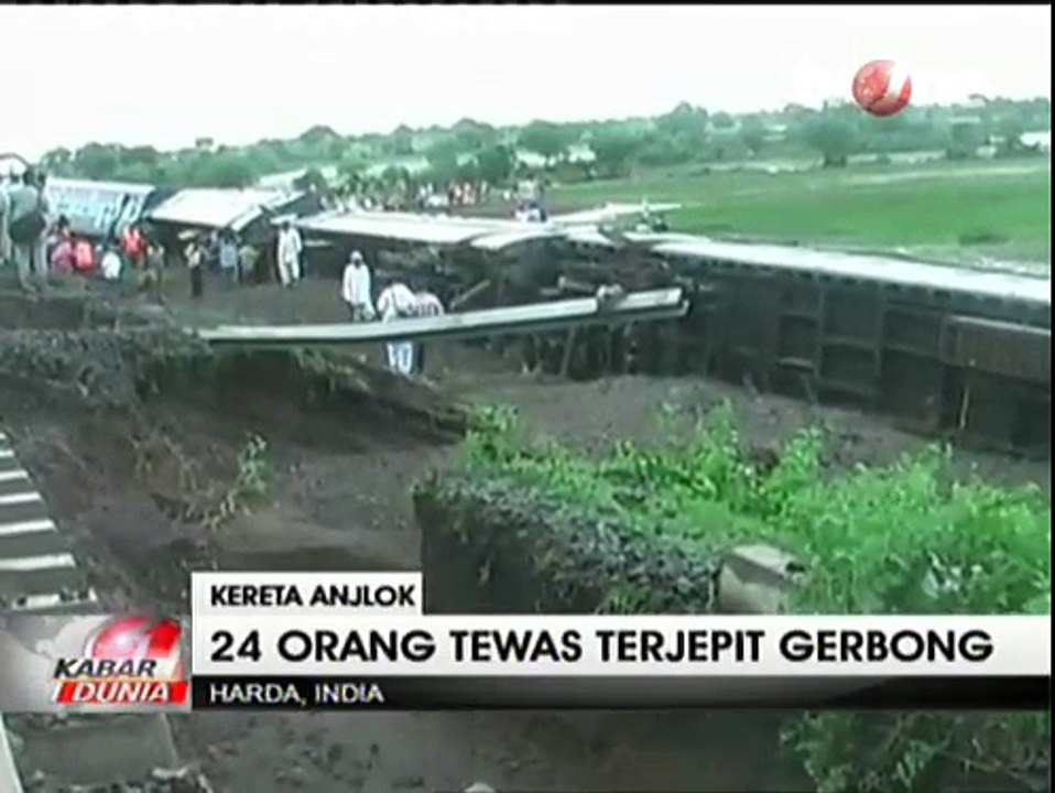 2 Kereta Tergelincir di India, 24 Penumpang Tewas