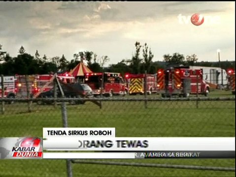 Tenda Sirkus Roboh Diterjang Badai, 2 Orang Tewas