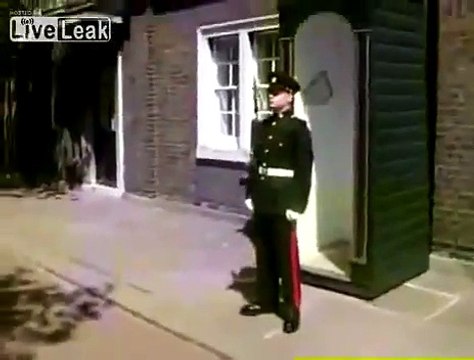 Voilà comment on fait rire un garde royal de la reine