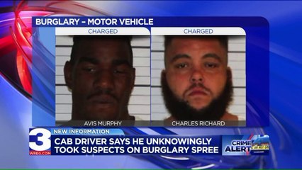 Criminals Hail Taxi to Go on Crime Spree, Memphis Police Say