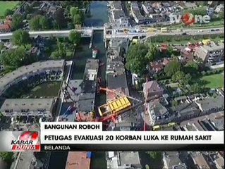 Dua Crane Jatuh Menimpa Apartemen di Belanda