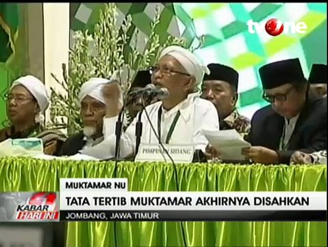 Tata Tertib Muktamar NU Akhirnya Disahkan