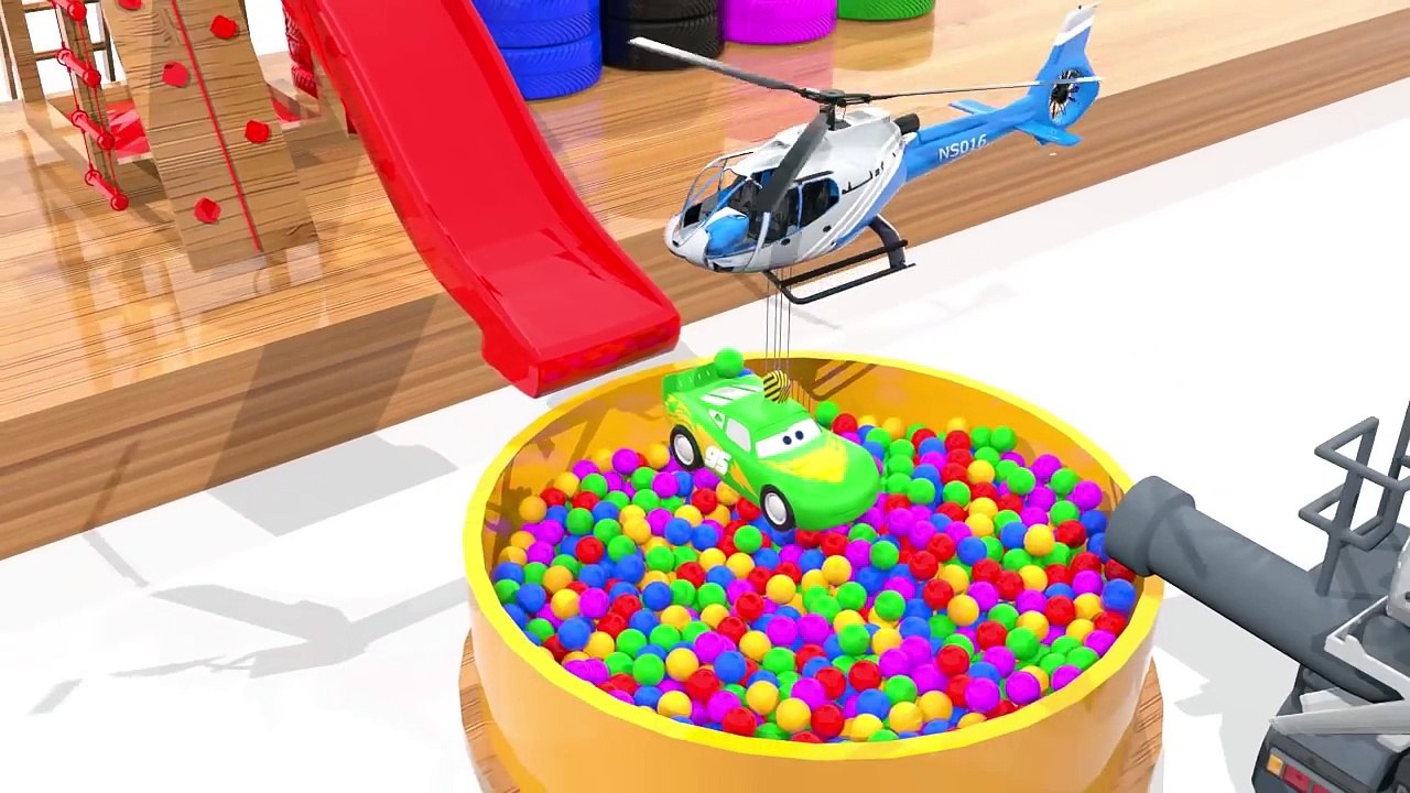 Colorful Car Wheels  Magic Liquids with Lightning Mcqueen Learn Counting and Colors For Kids