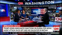 Panel on Donald Trump announces sanctions on Russia for nerve agent attack on Ex-Spy and his daughter in Britain. #DonaldTrump #Breaking #Russia #WolfBlitzer #News #BreakingNews