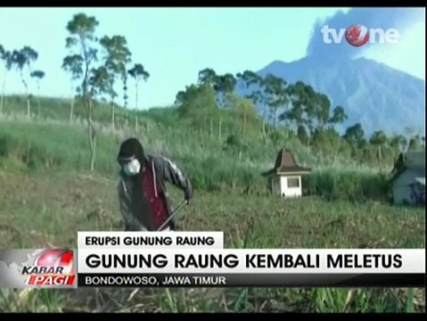 Gunung Raung Meletus, Wilayah Jember dan Bondowoso Hujan Abu Vulkanik