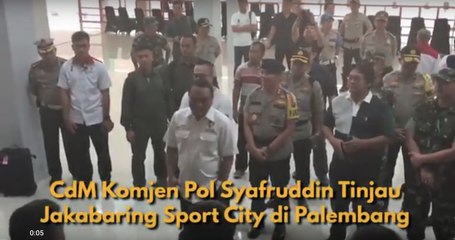 Cdm Indonesia Asian Games 2018 Tinjau Atlet di Jakabaring