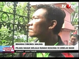 Aliran Listrik Diputus, Bank Swasta di Jember Dirampok