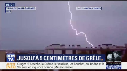 Les images d'une nuit d'orage dans le sud de la France