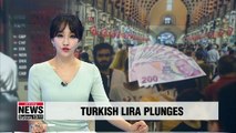 Turkey's lira plunges over diplomatic dispute with U.S.