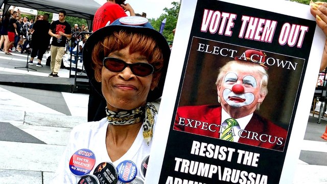 Anti-racists outnumber small far-right protest in DC