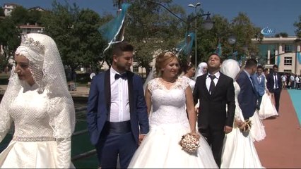 Beykoz'da 17 Çift Teknede Dünya Evine Girdi