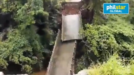 Bridge in Cavite collapses amid torrential rains