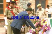Wreath laying ceremony of Constable Parvez Ahmed who lost his life in r in Batamaloo encounter