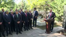 Dışişleri Bakanı Çavuşoğlu, Dışişleri Şehitliği'nde düzenlenen törene katıldı - ANKARA