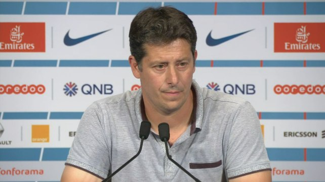 Conférence de presse Fabien Mercadal après Paris SG / SMCaen