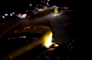 Taksi Motosiklete Böyle Çarptı