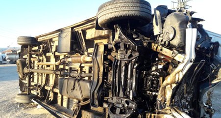 İzmir'den Dönen Malatyaspor Taraftarını Taşıyan Minibüs Devrildi: 2'si Ağır 17 Yaralı