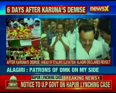 Karunanidhi succession war erupts in DMK; Stalin to visit Karunanidhi's memorial