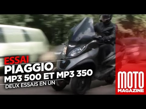 PIAGGIO MP3 500 et PIAGGIO MP3 350 - ESSAI SCOOTER 2018