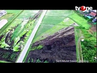 Seni Mural Sawah Ala Petani Jepang