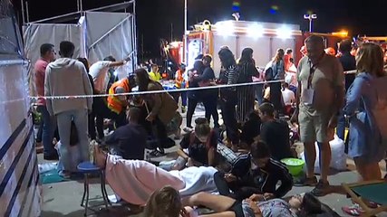 Más de 200 heridos tras desplomarse un muelle durante un concierto en Vigo