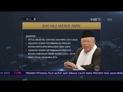 Jokowi Memilih Ma'ruf Amin Sebagai Pendamping untuk Maju Pilpres 2019 - NET 24