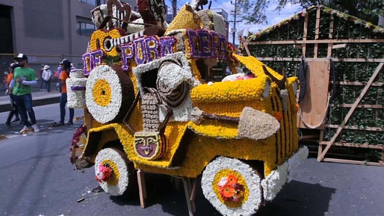 Blumenparade in Medellin