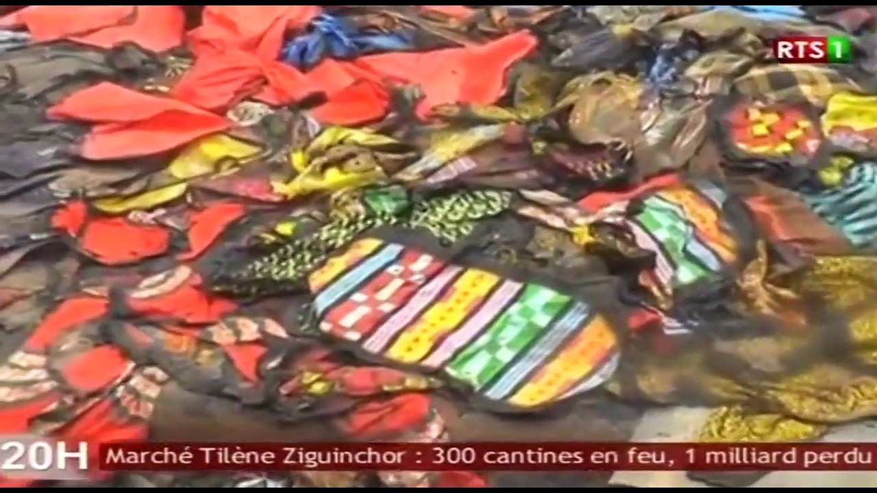 Marché Tiléne Ziguinchor : 300 cantines en feu , 1 milliard perdu