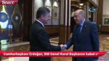 Cumhurbaşkanı Erdoğan, BM Genel Kurul Başkanını kabul etti