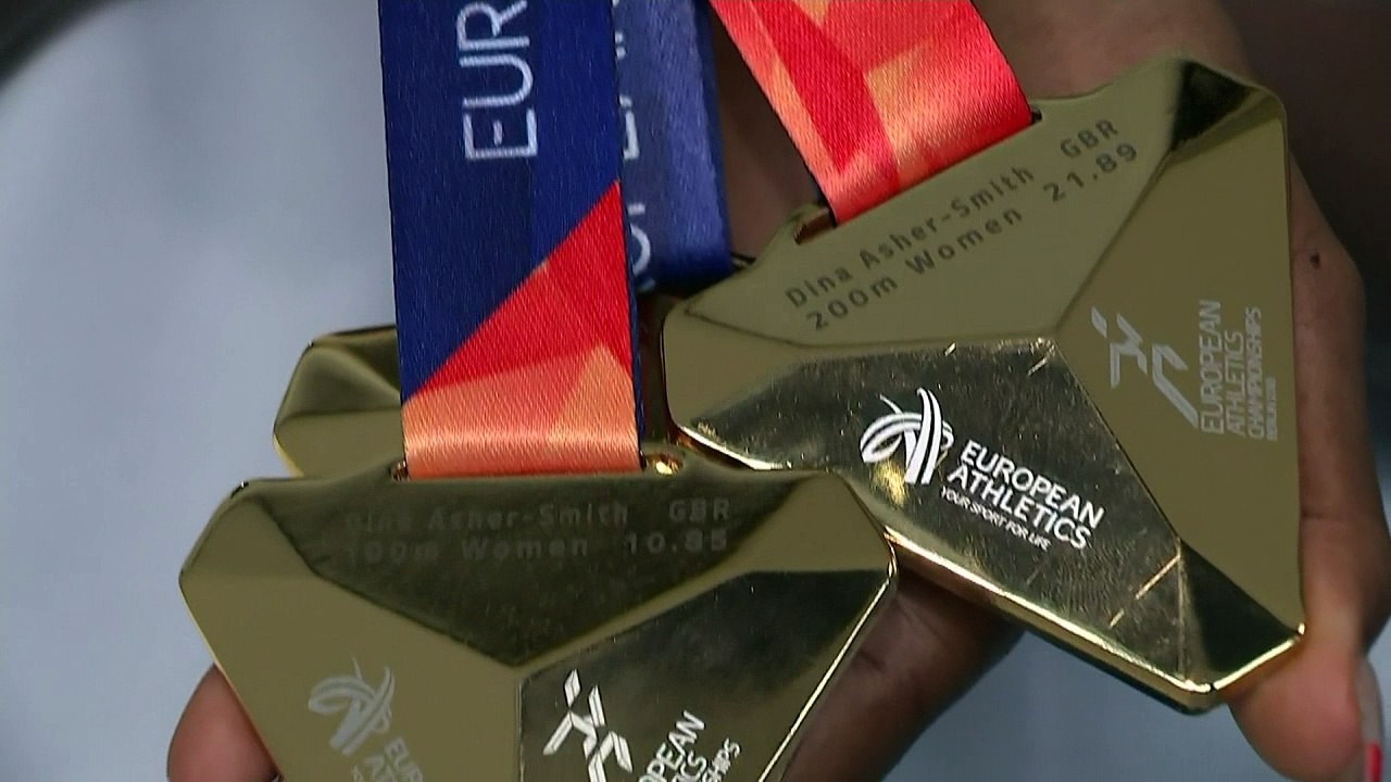 Dina Asher-Smith wins three golds at European Championships