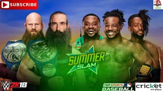 WWE SummerSlam 2018 SmackDown Tag Team Championship Bludgeon Brothers vs  New Day WWE 2K18