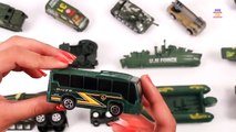Learn Army Vehicles For Kids Children Babies Toddlers | Army Vehicles For Kids | Vehicles For
