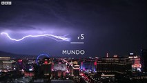 Los espectaculares rayos y relámpagos que iluminaron el cielo de Las Vegas