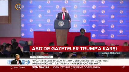 ABD'de gazeteler Trump'a karşı