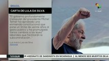 Lula denuncia que Brasil vive un golpe de Estado en cámara lenta