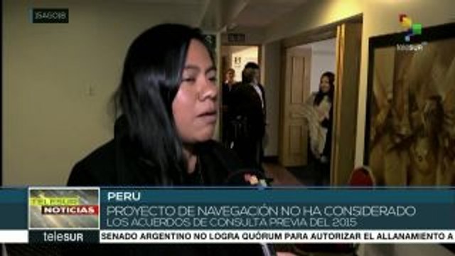 Indígenas peruanos advierten riesgos ambientales en Hidrovía Amazónica