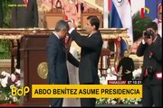 Mario Abdo Benítez asumió como presidente de Paraguay