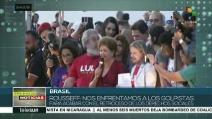 Rousseff: Lula candidato representa la victoria de la democracia
