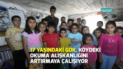 N Hayat... Ahırı kütüphaneye çevirdi!