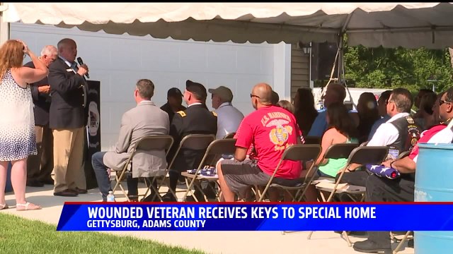 Wounded Veteran Receives Keys to New Adaptive Home