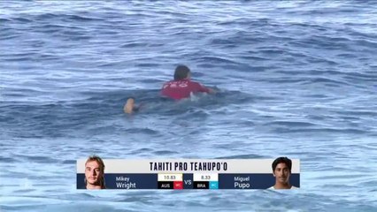 Adrénaline - Surf : Tahiti Pro Teahupo'o, Men's Championship Tour - Round 2 heat 4