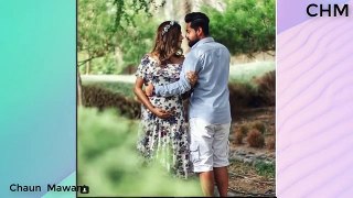 Pakistani Pregnant Model With Her Husband at Baby Shower