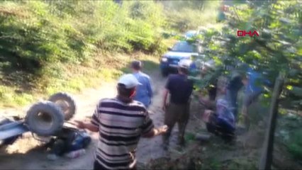 Düzce Pat Pat Devrildi 3 Yaralı