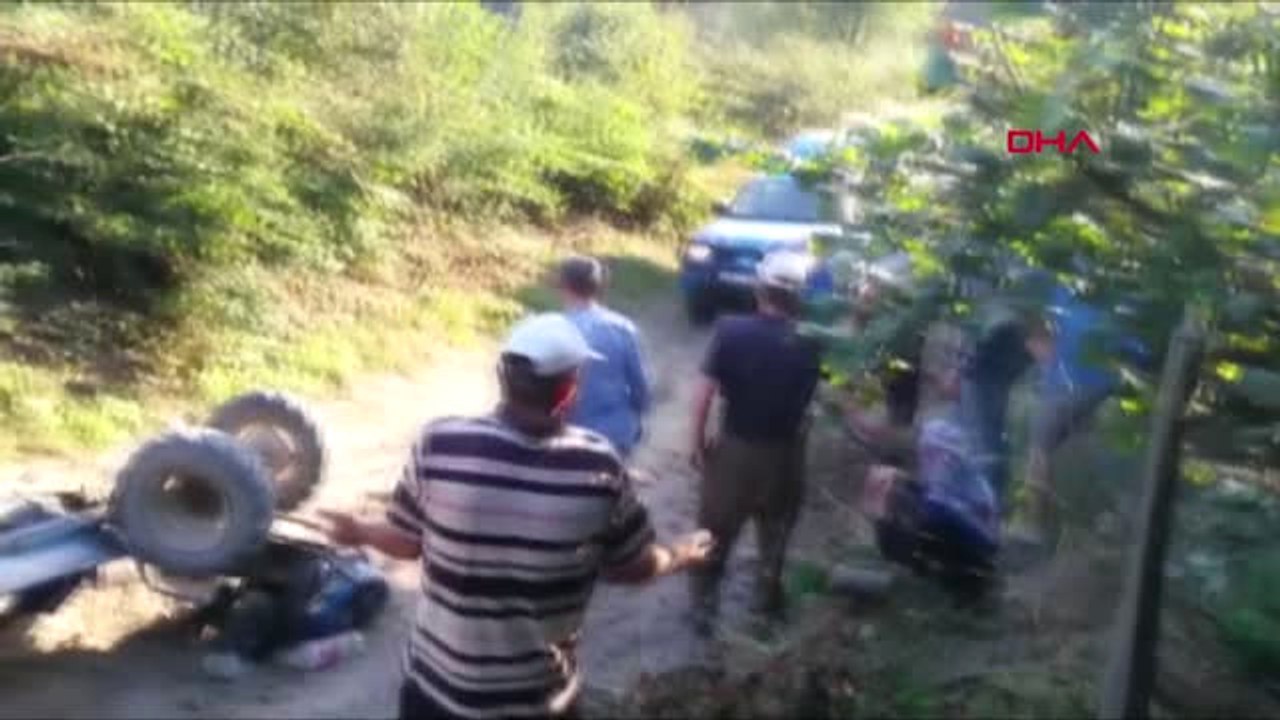 Düzce Pat Pat Devrildi 3 Yaralı