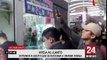 Vendedor de drogas llora tras ser detenido por la policía en Las Malvinas