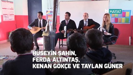 N Hayat... Köy köy dolaşıp çocuklara müzik götürüyorlar!