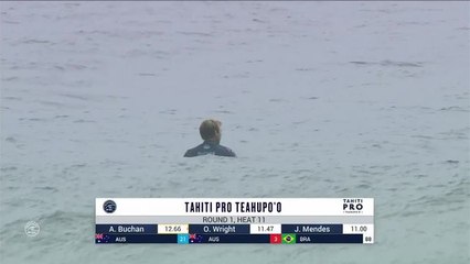 Adrénaline - Surf : Tahiti Pro Teahupo'o, Men's Championship Tour - Round 1 Heat 11 - Full Heat Replay